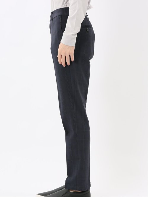 クロスストレッチ トラウザーパンツ チェック