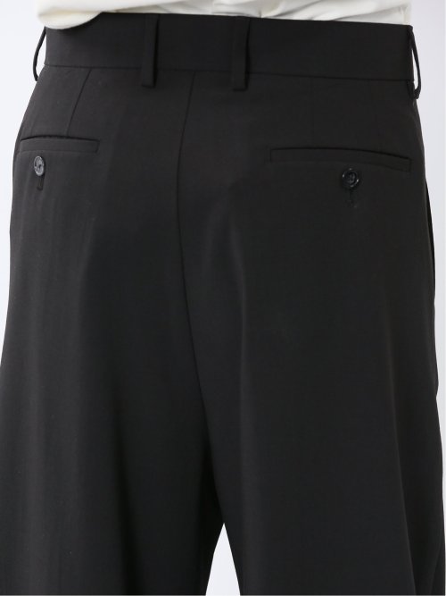 ストレッチ タック入り トラウザーパンツ
