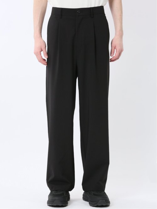 ストレッチ タック入り トラウザーパンツ