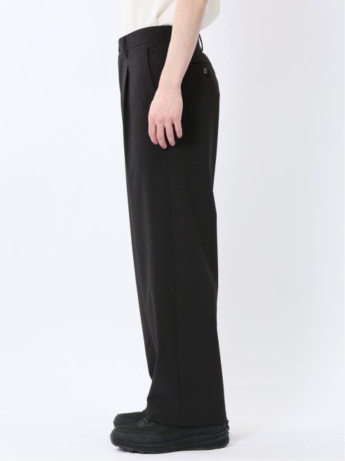 ストレッチ タック入り トラウザーパンツ