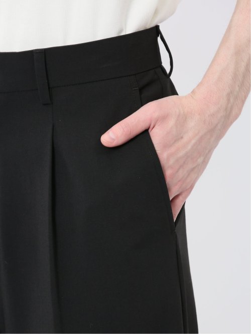 ストレッチ タック入り トラウザーパンツ