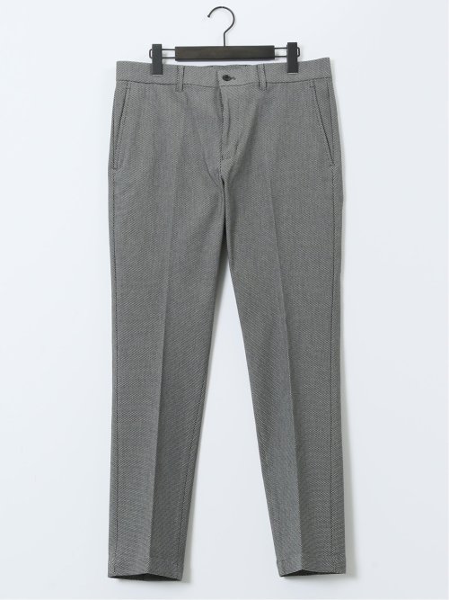 クロスストレッチ トラウザーパンツ バーズアイ