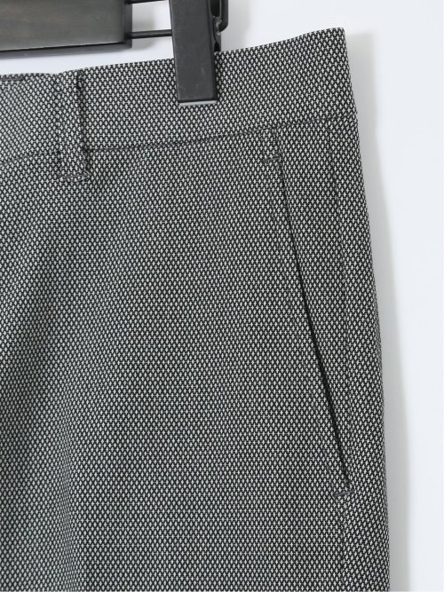 クロスストレッチ トラウザーパンツ バーズアイ