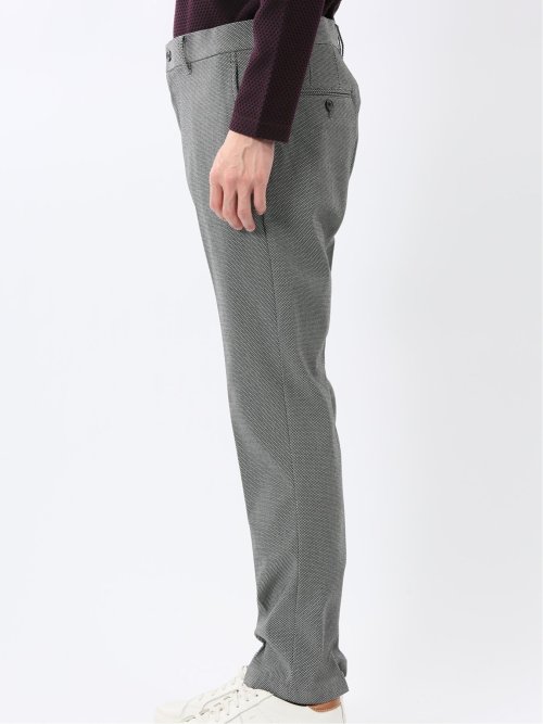 クロスストレッチ トラウザーパンツ バーズアイ