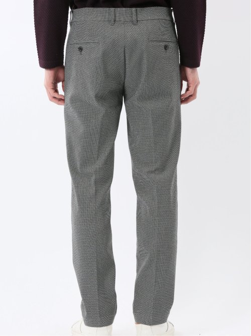 クロスストレッチ トラウザーパンツ バーズアイ