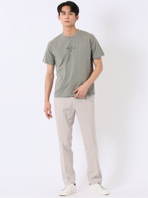 クロスストレッチ + クール トラウザー パンツ ピケ