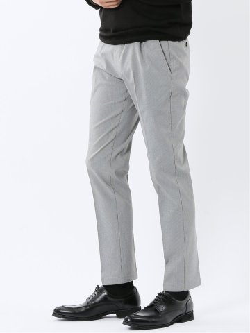 クロスストレッチ トラウザーパンツ 千鳥