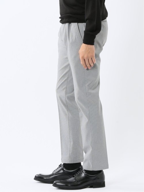 クロスストレッチ トラウザーパンツ 千鳥