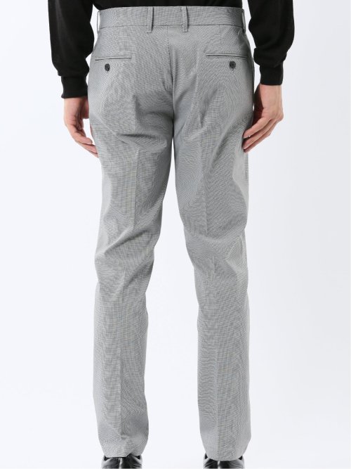 クロスストレッチ トラウザーパンツ 千鳥