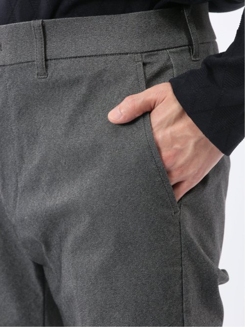 クロスストレッチ トラウザーパンツ ツイル