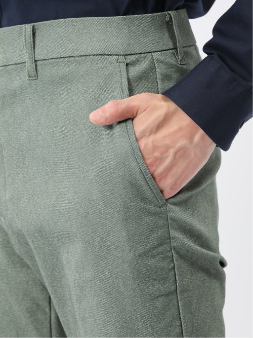 クロスストレッチ トラウザーパンツ ツイル