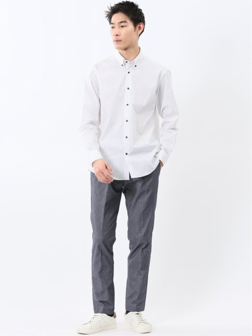 クロスストレッチ トラウザーパンツ ツイル