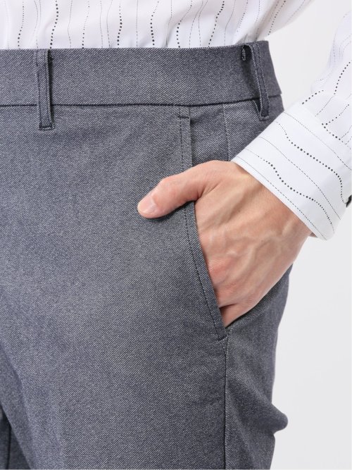 クロスストレッチ トラウザーパンツ ツイル