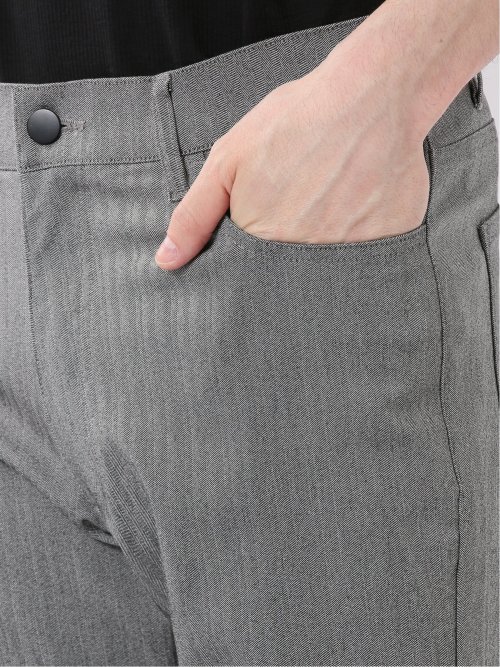 クロスストレッチ + クール スリム パンツ ヘリンボン