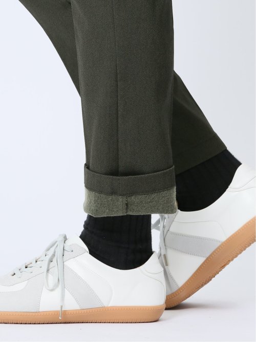 クロスストレッチ+ウォーム トラウザーパンツ カーキ