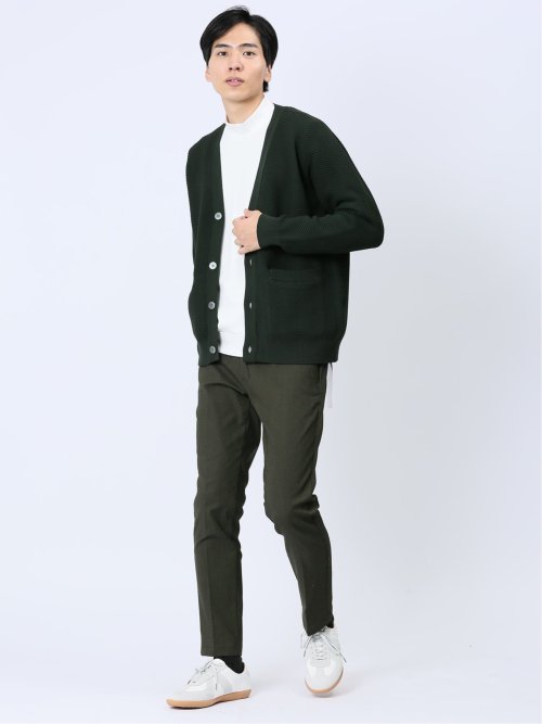 クロスストレッチ+ウォーム トラウザーパンツ カーキ
