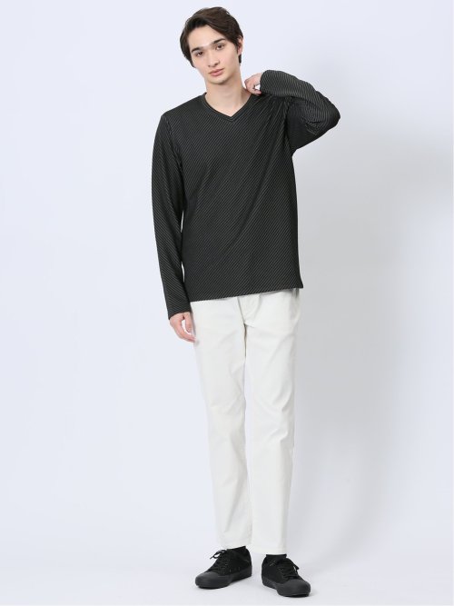 クロスストレッチ スリムパンツ デニム