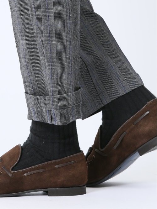 クロスストレッチ+ウォーム トラウザーパンツ グレー