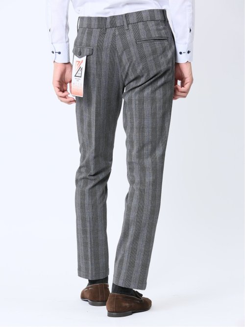 クロスストレッチ+ウォーム トラウザーパンツ グレー