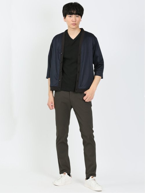 クロスストレッチ スリムパンツ カルゼ