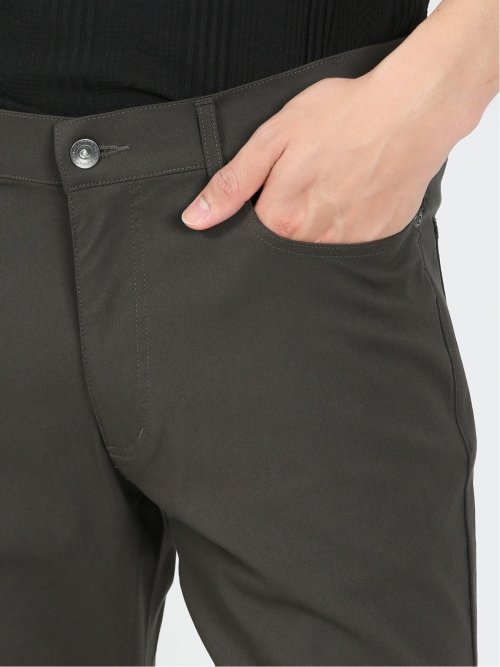 クロスストレッチ スリムパンツ カルゼ