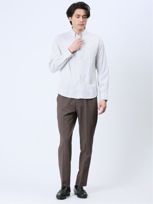 ModernRelax ストレッチ トラウザーパンツ(S 35こげ茶): パンツ | TAKA