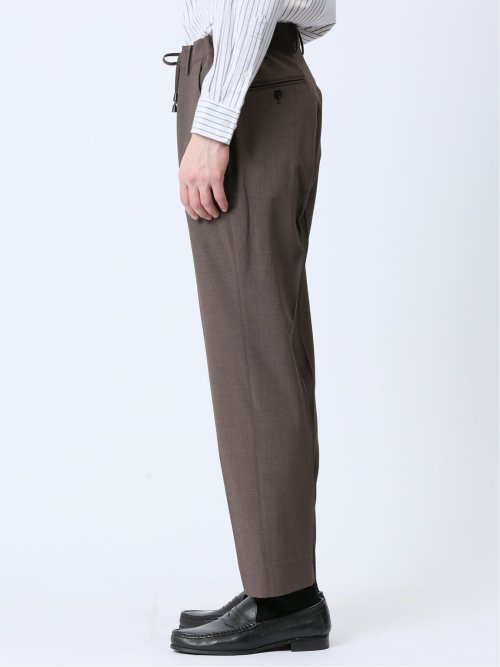 ModernRelax ストレッチ トラウザーパンツ(S 35こげ茶): パンツ | TAKA