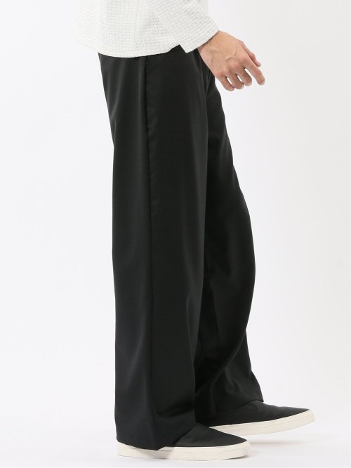 NEO BASICS ウール混 ワイドトラウザーパンツ(セットアップ可能)