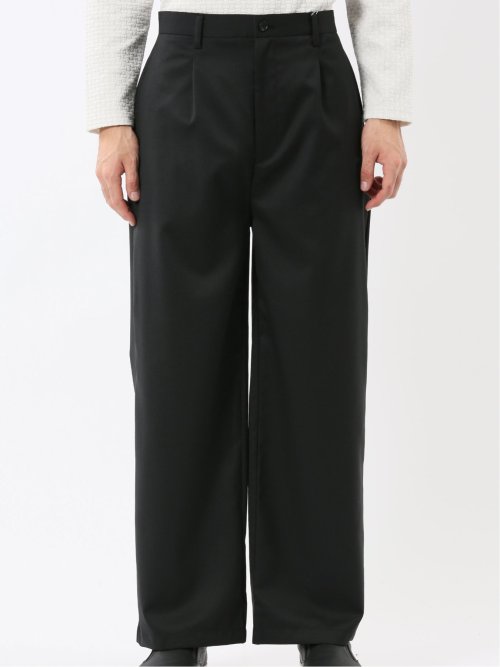 NEO BASICS ウール混 ワイドトラウザーパンツ(セットアップ可能)