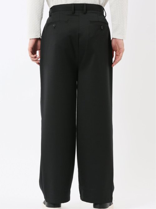 NEO BASICS ウール混 ワイドトラウザーパンツ(セットアップ可能)