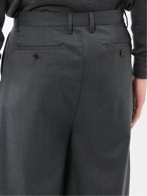 NEO BASICS ウール混 ワイドトラウザーパンツ(セットアップ可能)