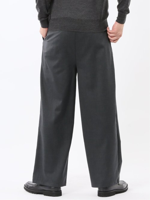 NEO BASICS ウール混 ワイドトラウザーパンツ(セットアップ可能)