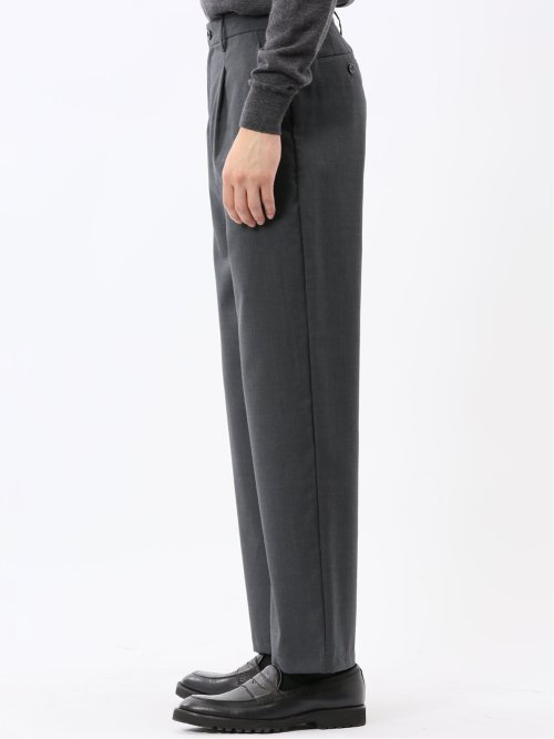 NEO BASICS ウール混 ワイドトラウザーパンツ(セットアップ可能)