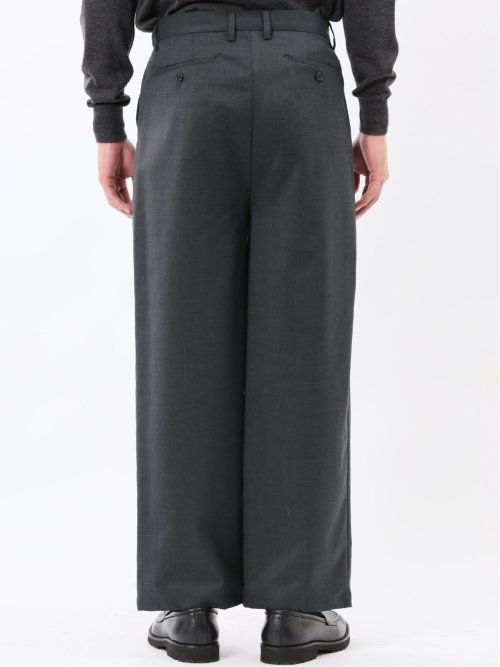 NEO BASICS ウール混 ワイドトラウザーパンツ(セットアップ可能)