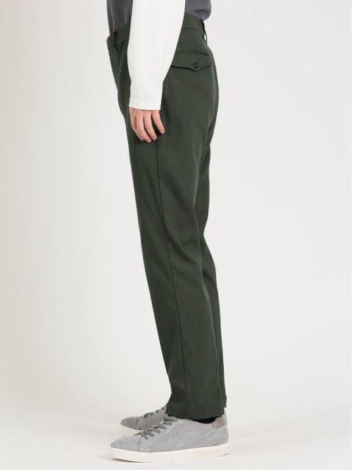 クロスストレッチ トラウザーパンツ カルゼ(XS 54カーキ): パンツ