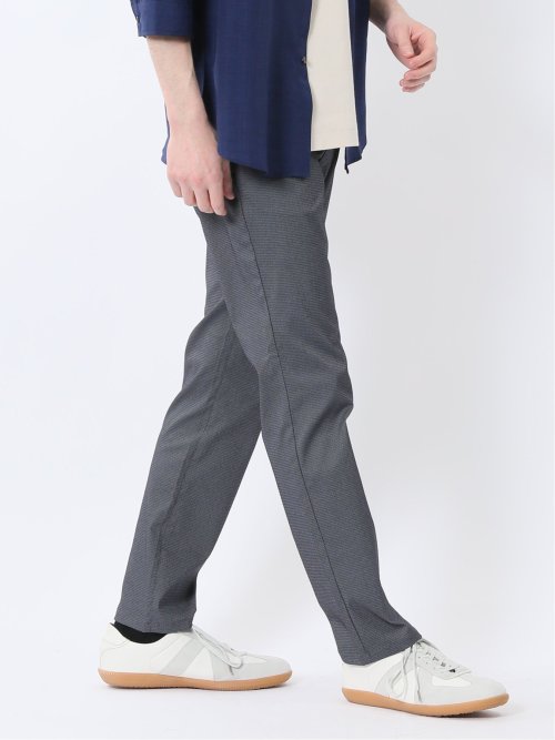 パンツ メンズ ストレッチ 接触冷感 抗菌防臭 スリム 5ポケット テーパード 股下82cm クロスストレッチ + エアー