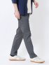 パンツ メンズ ストレッチ 接触冷感 抗菌防臭 スリム 5ポケット テーパード 股下82cm クロスストレッチ + エアー