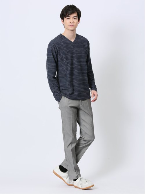 クロスストレッチ トラウザーパンツ 股下82cm