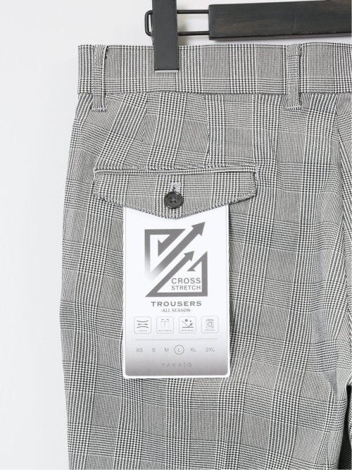 クロスストレッチ トラウザーパンツ 股下82cm