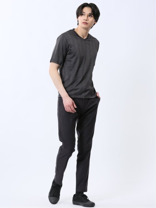 クロスストレッチ+クール トラウザーパンツ 股下82cm