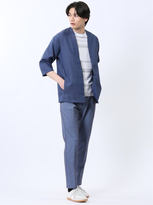 クロスストレッチ+クール トラウザーパンツ 股下82cm