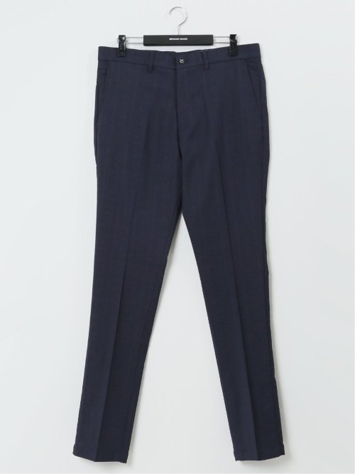 【大きいサイズ】グランバック/GRAND-BACK クロスストレッチ トラウザーパンツ チェック