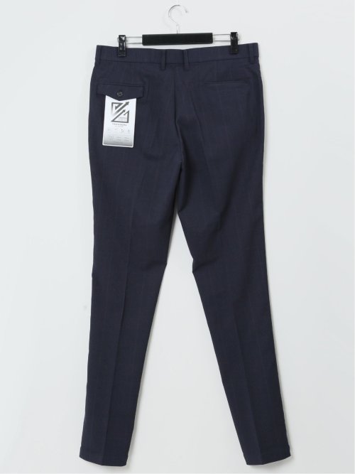 【大きいサイズ】グランバック/GRAND-BACK クロスストレッチ トラウザーパンツ チェック