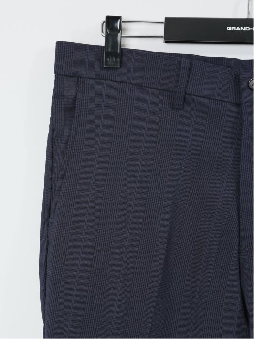 【大きいサイズ】グランバック/GRAND-BACK クロスストレッチ トラウザーパンツ チェック