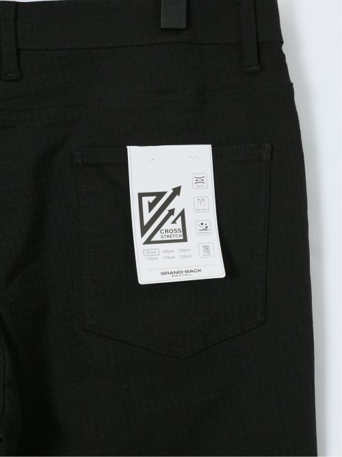 【大きいサイズ】グランバック/GRAND-BACK クロスストレッチ 5ポケットパンツ ジャガード