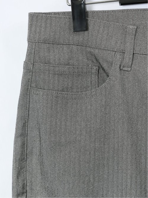 【大きいサイズ】グランバック/GRAND-BACK クロスストレッチ 5ポケットパンツ ヘリンボン