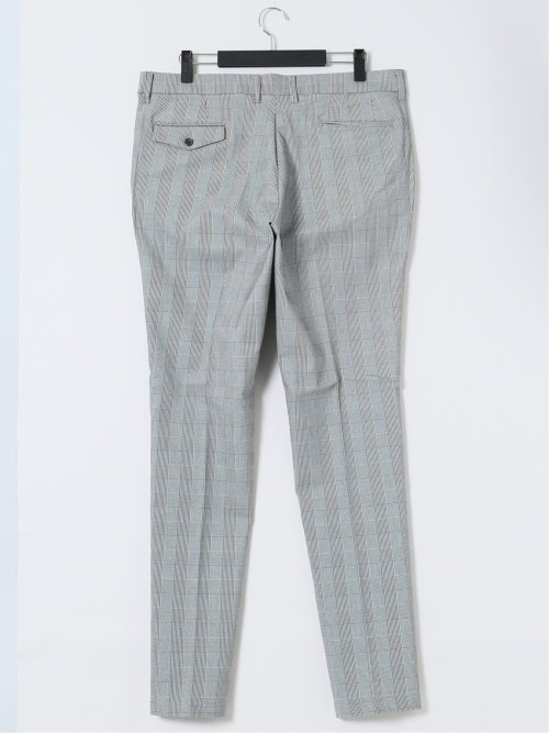 【大きいサイズ】グランバック/GRAND-BACK クロスストレッチ トラウザーパンツ グレンチェック