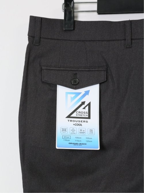 【大きいサイズ】グランバック/GRAND-BACK クロスストレッチ+クール トラウザーパンツ