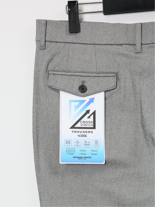 【大きいサイズ】グランバック/GRAND-BACK クロスストレッチ+クール トラウザーパンツ