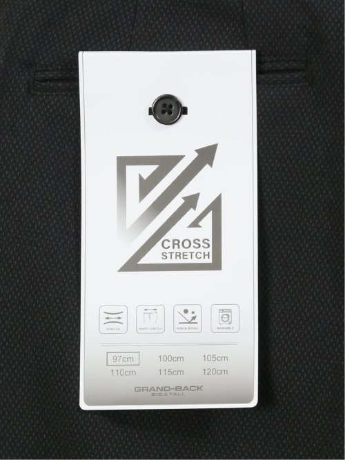 【大きいサイズ】グランバック/GRAND-BACK クロスストレッチ トラウザーパンツ ドビー